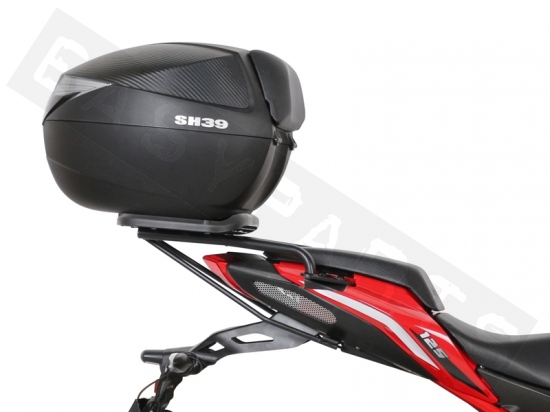 Top case kit 33L with backrest BENELLI BN 125 2017-2022 black (By Shad)